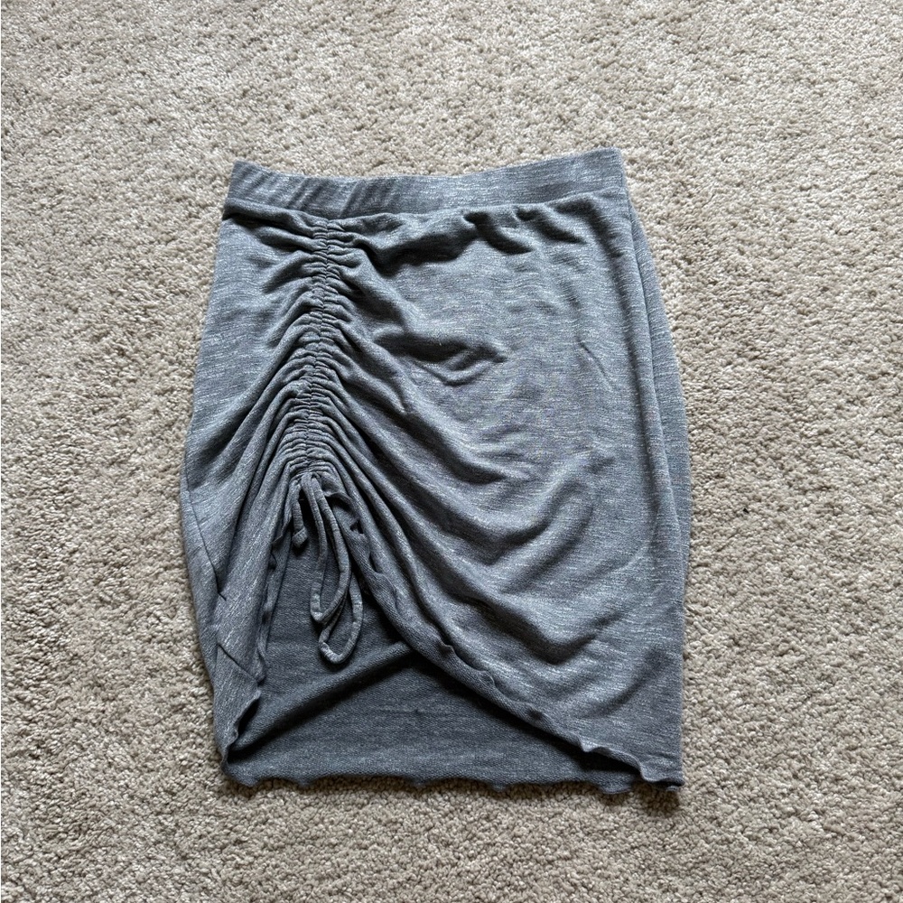 Ruched mini skirt